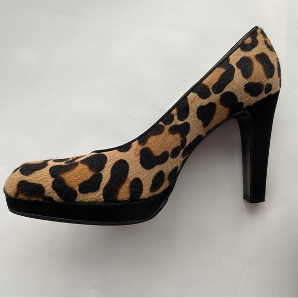 ⭐️2 x HOST PICK⭐️ Stuart Weitzman Leopard and Black Suede Platform Heels - Picture 4 of 10